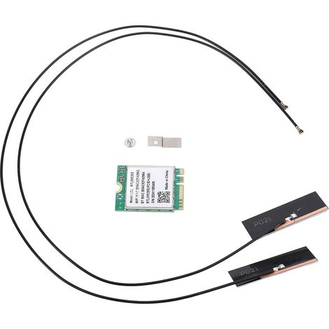 Carte WiFi 6 M.2 Double Bande avec BT5.2 pour Une Connexion Réseau Rapide et Stable, Adaptée à Un Usage Domestique Multi-appareils (Antennes intégrées) (1/5)