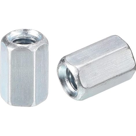 10 pièces Langen Sechskantmuttern M5x8x10mm Coupelle Muttern - Verzinkt Karbonstahl Sechskant