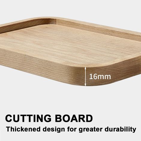 Planche à découper de Camping Portable pique-nique Fruits légumes planches à découper sans laque Double face extérieur en bois (1/5)