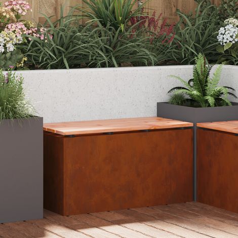 Maison Exclusive - Gartenbank Wetterfeststahl 80 x 40 x 43 cm (1/5)