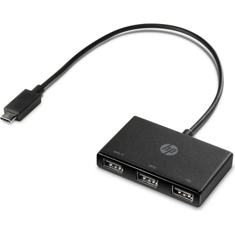 Hp usb-c vers usb-a - hub - 3 ports superspeed usb 3.0 desktop. liquidation. (1/3)