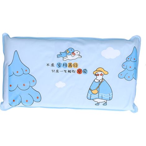 Oreiller Rafraîchissant pour Été - Coussin de Siège Frais pour Bureau et Maison - Bleu Ciel (1/5)