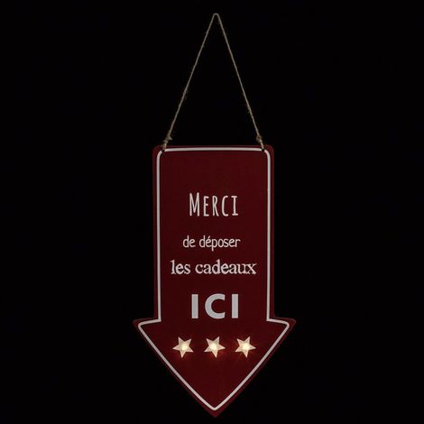 Décoration Lumineuse "Flèche" 40cm Rouge (1/2)