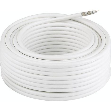 Hama CL Koax-Kabel weiß, Koaxial
