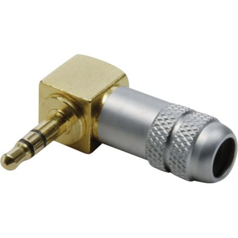 BKL Electronic 1103084 Klinken-Steckverbinder 3.5 mm Stecker, gewinkelt Polzahl: 3 Stereo Gold 1 St.