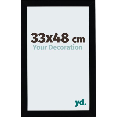 yd. - Cadre photo 33x48 - Noir Brillant - MDF - Mura