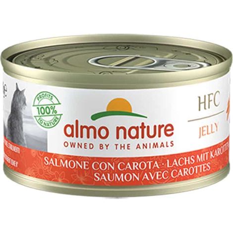 Almo Nature Cat HFC Jelly Salmone e Carota 5032H Megapack - Almo Nature Cat HFC Jelly Salmone e Carota 5032H Megapack - Lattina Da 70 Gr