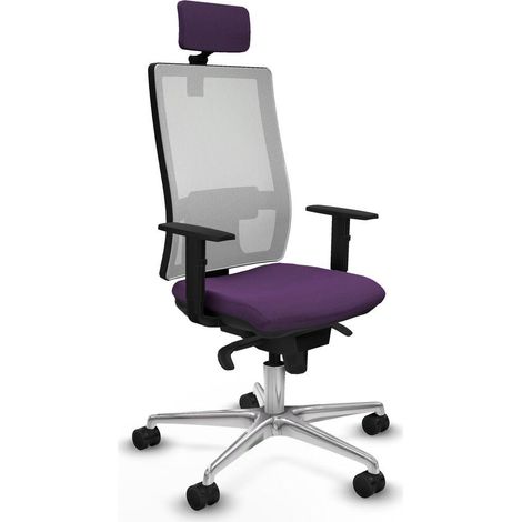 Piqueras y Crespo Horna Chaise de bureau violet ergonomique (1/3)