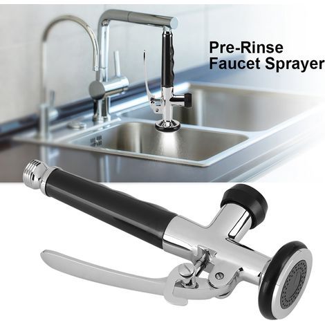 Swivel Kitchen Faucet with Spray Head and Pre-rinse Spout (1/5)