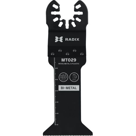 Lame multitool - Radix - Bi-métal - 68 x 44 mm - 18 dents (1,4 mm) fraisées (1/3)