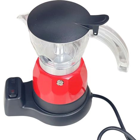 Cafetière électrique italienne 150 ml, 3 tasses, filtration fine, anti-gouttes, pour la maison (1/5)