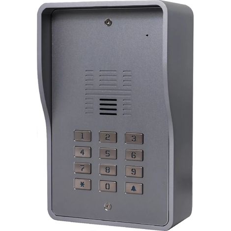 Ultra Secure – Interphone collectif GSM 4G anti-vandale 200 appartements – Déverrouillage par code d'accès – VoLTE – Installation rapide – IP65 (1/4)