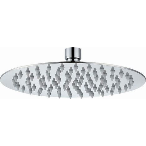 Kibath Duchon rociador redondo de 30 cm acabado CROMO brillo fabricado en latón (1/5)