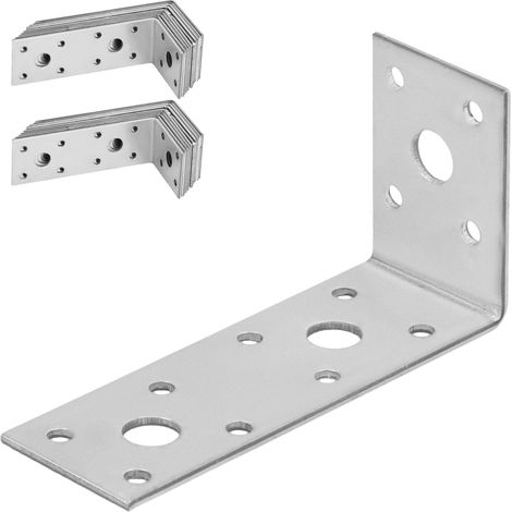 KOTARBAU® Winkelverbinder für Zimmererarbeiten, Edelstahl, verzinkt, 100 x 50 x 35 mm, 25 Stück