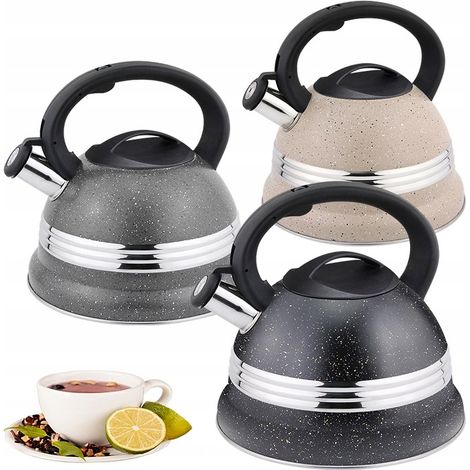 Eleganter, traditioneller Gaskocher aus Stahl mit Induktionsherd, drei Farben, 3 Liter