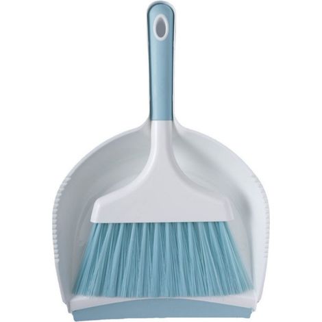 Ensemble pelle et balayette de table, coloris bleu azur, format 21 × 35 cm, nettoyage quotidien (1/5)