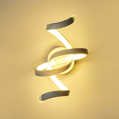 Applique Murale Moderne En Acrylique Lampe Murale Led Applique Murale D'Intérieur Créative Blanc Pour Chambre À Coucher, Salon Blanc Chaud (1/5)