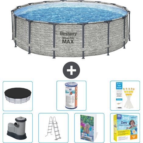 Bestway Steel Pro MAX Rund - 488x122 cm - 8-teilig S572