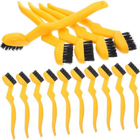 30 mini cepillos de limpieza de nailon，cepillos industriales de nailon con mango cómodo y duradero，adecuados para ranuras estrechas de barbacoa (1/5)
