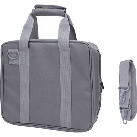 Étui de voyage pour mini antenne parabolique, câble adaptateur et accessoires : sac de rangement portable en toile pour mini antenne parabolique, idéal pour le camping-car et le camping. (1/5)