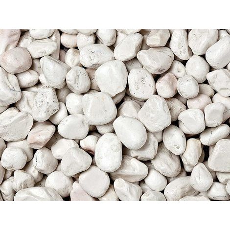 Ciottoli, sassi per giardino, Bianco Verona 40-60 mm (1200 kg)