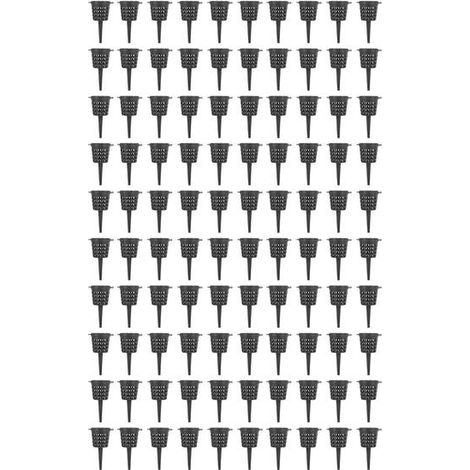 100 paniers à engrais pour bonsaï avec couvercles, contenants portables pour nourriture pour plantes en pot, succulentes et orchidées (1/5)