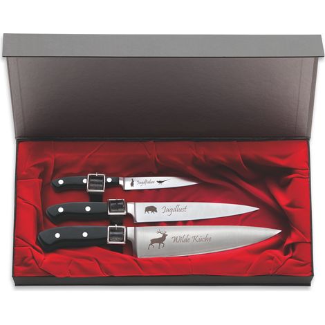 F. DICK Messerset Jagd Premier Plus 3-tlg. (Messer Logos, nichtrostend, 56Àš° HRC) (1/4)
