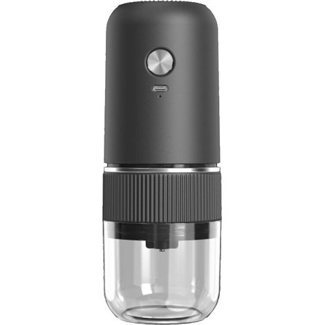 Macinacaffè, macchina per espresso portatile, caffettiera leggera, caffettiera da viaggio con macinacaffè, caffettiera ricaricabile, caffettiera da campeggio, macinacaffè compatto (1/5)