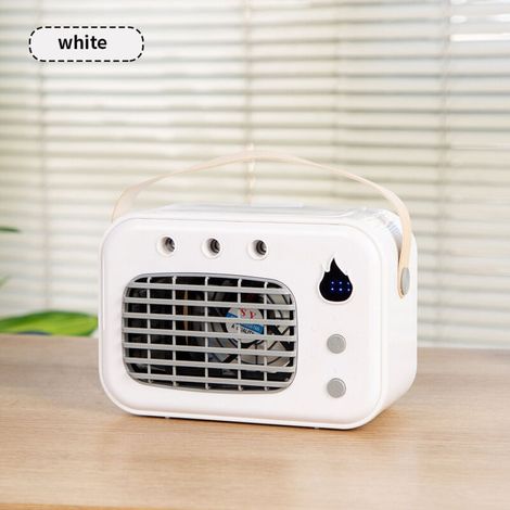 Air frais et humidification deux en un Mini ventilateur USB 500 mAh, batterie longue durée, refroidissement portable de bureau