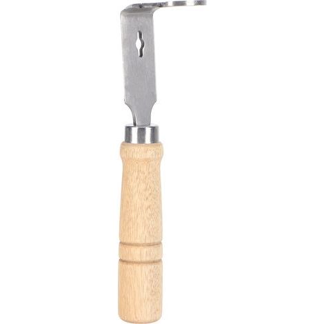 Pelle nettoyage cadre ruche – manche bois – grattoir acier inoxydable – fourniture (1/5)