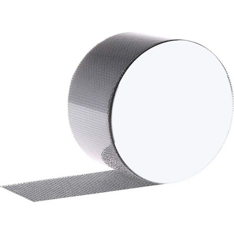 5 rouleaux ruban adhésif pour moustiquaire, maille renforcée, 2,8 m x 50 mm, acrylique, réparation fenêtres portes tentes camping-cars (1/5)