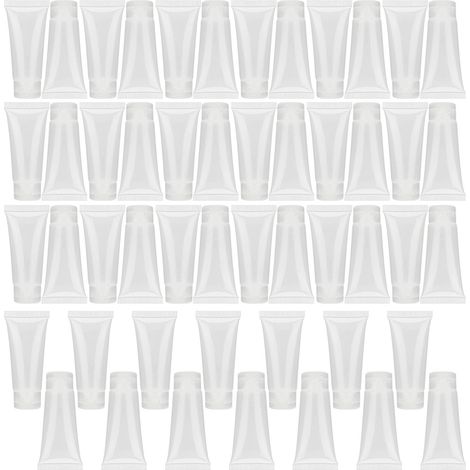 20ml Tube Vide Portable en Plastique Pressé Shampoing Gel Douche Lotion Voyage (1/5)