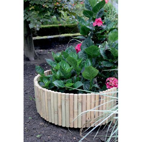 Natürliche Bambus-Weichkante "Bamboo Roll" - 0,30 x 2 m NORTENE