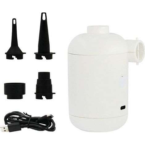1 Pcs Mini Pompe à air pour gonflables - Pompe à Matelas pneumatique Portable électrique  Mini Pompe à air Rechargeable USB, Pompe de gonflage et de dégonflage sans Fil pour Anneau de Natation