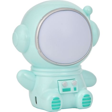 Veilleuse LED rechargeable, lampe de table portable avec protection des yeux, idéale pour le bureau, la chambre ou le chevet. Green Spaceman. (1/5)