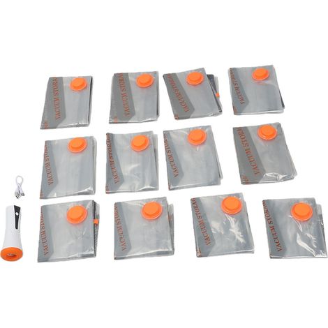 Pompe à vide pour sacs de rangement, électrique de voyage, rechargeable par USB, scelleuse rapide, avec 12 sacs inclus. (1/5)