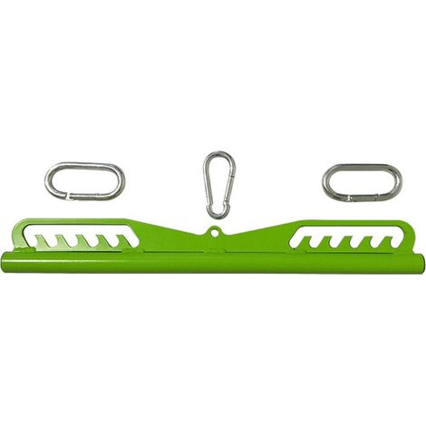 Barre De Tirage Pour Machine À Câble - Acier Et Caoutchouc - Réglable 7 9 À 17 7 Pouce - Pour Entraînement De Force En Salle Ou À Domicile - 1 Pièce (1/5)