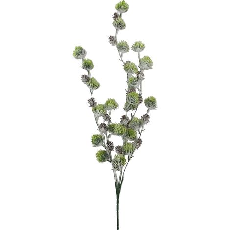 Ramo con pigne decorazione natalizia effetto real touch per albero di natale h 70 cm