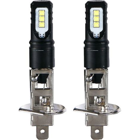 2x H1 6000k Super Bright White 6000lm DRL LED Scheinwerfer Kit Fernlicht