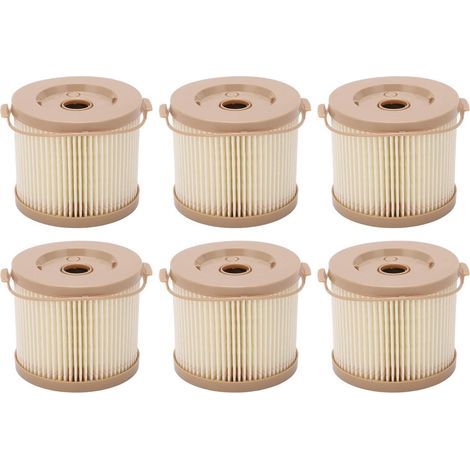 Ej.Life – Lot de 6 filtres à carburant séparateur d'eau – Compatible RACOR 2010PM-OR 500FG – Filtration efficace des impuretés et de l'eau (1/5)
