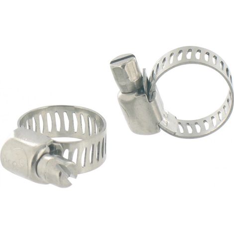 Collar de banda de acero inoxidable 2 8 10 - 16