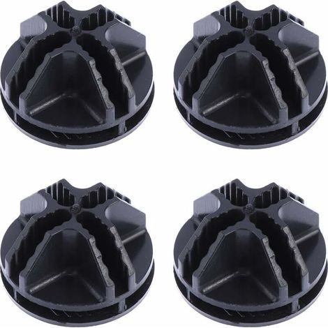 Lot de 20 connecteurs ABS pour étagères en cube de fil métallique, noir – DELKEVIC (1/5)