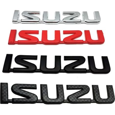(Style 1, noir) - Convient aux étiquettes de coffre ISUZU, logo d'origine, autocollant de voiture. Convient aux accessoires de voiture pour la rénovation du coffre arrière du SUV ISUZU D-MAX, autocoll (1/5)