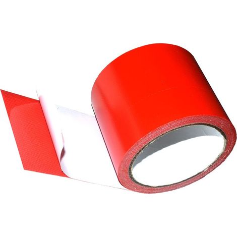 Ruban Adhésif de Réparation de Bâche, Ruban D'étanchéité pour Camion ou de Serre, Toile de Tente ou Tonnelle,Déchirées ou Trouées(Rouge,8 cm de Large) (1/5)