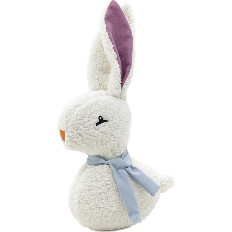 Jouet interactif pour Chien Forme Papa Lapin-L, Design réaliste et coloré, Durable et Facile à Nettoyer, idéal pour Petites et Moyennes Races, 39cm, Couleur variée, Modèle Barnyard