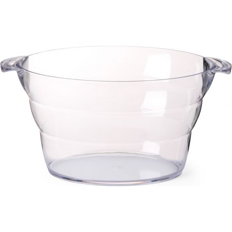 Bol ovale en plastique pour champagne ou punch SAN 47x29x23cm - Hendi 593165 (1/2)