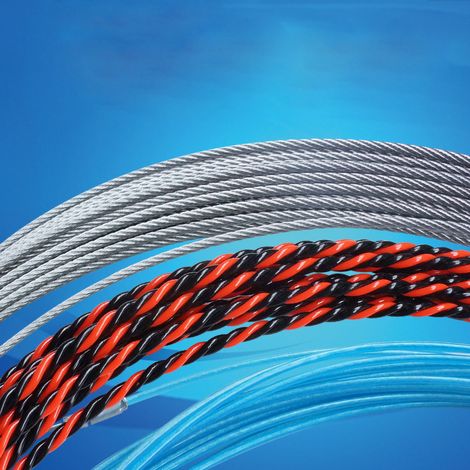 Tire-fil électrique en acier à ressort, outil de tirage de câble avec rouleau 360°, dispositif d'insertion pour électricien, aiguille à passer les fils, pour gaines et conduits, usage professionnel. (1/2)