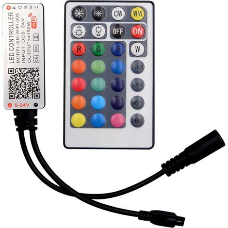 V-tac 2900 vt-2429 controlador wifi -con mando a distancia-3in1+rgb (1/5)