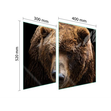 PLACA PROTECTORA DE VIDRIO PARA ESTUFA 70x52 OSITO DE PELUCHE (1/5)