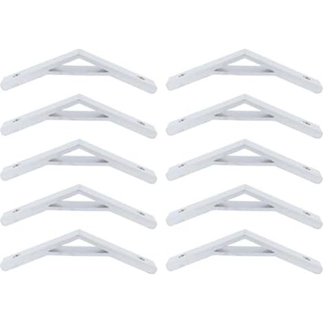 Équerre de Renfort, Lot de 10, Angle de 135°, en Alliage d'aluminium, Fixations, 60 x 60 x 15 mm (1/5)